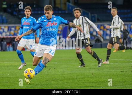 Naples, Campanie, Italie. 13 février 2021. 13/02/2021 Napoli, Stadio Diego Armando Maradona, incontro di calcio valevole per il Campionato di série A 2020/21 tra SSC Napoli vs FC Juventus.in foto: GIOVANNI DI LORENZO crédit: Fabio Sasso/ZUMA Wire/Alay Live News Banque D'Images