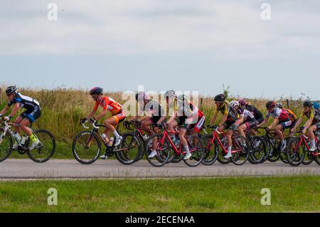 Vordingborg Danemark - juin 25. 2016: Championnat danois de course de vélo de route Banque D'Images