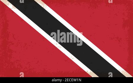 Trinité-et-Tobago grunge flag Illustration de Vecteur