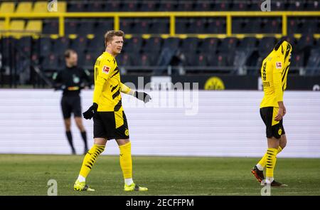 Marco Reus (BVB), Mahmoud Dahoud (BVB) Borussia Dortmund - TSG 1899 Hoffenheim 13.02.2021, Fussball, 1. Bundesliga, saison 2020/21 Foto: Moritz Mülle Banque D'Images