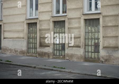 Wien, Fockygasse, altes Lager Banque D'Images