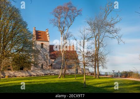 Ancienne église Hojerup sur Stevns au Danemark Banque D'Images