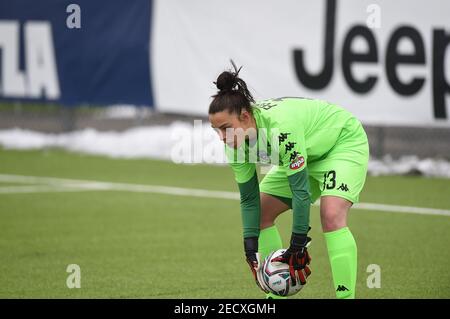 Vinovo (À, Italie. 13 février 2021. Vinovo (TO), Italie, Juventus Training Center, 13 février 2021, Noemi Fedele (Empoli) pendant Juventus vs Empoli Ladies - Italian Coppa Italia football Match féminin Credit: Danilo Vigo/LPS/ZUMA Wire/Alamy Live News Banque D'Images