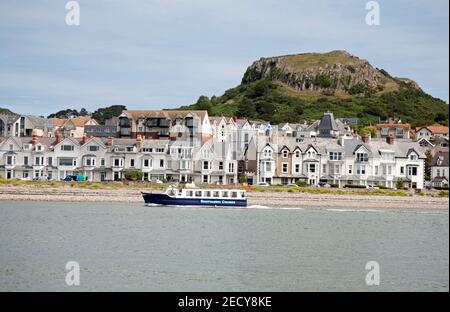 Le château de Deganwy et le Vardre vus des Beacons près Conwy Quays Marina Conwy Snowdonia Nord du pays de Galles Banque D'Images