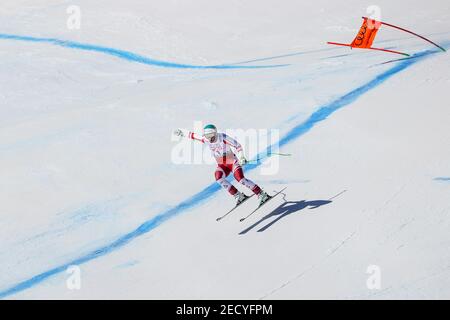 14 février 2021, Cortina (BL, Italie: Cortina (BL), Italie, Vertigine, 14 février 2021, KRICEHMAYR Vincent AUT pendant les Championnats du monde de SKI alpin 2021 FIS - descente - hommes - course de ski alpin (Credit image: © Luca Tedeschi/LPS via ZUMA Wire) Banque D'Images