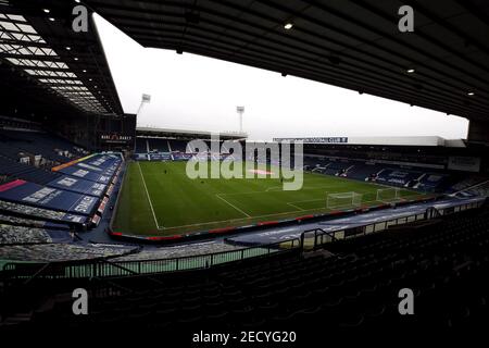 Vue générale du terrain devant le match de la première Ligue aux Hawthorns, West Bromwich. Date de la photo: Dimanche 14 février 2021. Banque D'Images