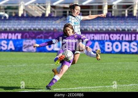 Florence, Italie. 14 février 2021. 2/14/2021 - Daniela Sabatino (Fiorentina Femminile) pendant l'ACF Fiorentina Femminile vs FC Internazionale, italienne Coppa Italia football match à Florence, Italie, février 14 2021 (photo par IPA/Sipa USA) crédit: SIPA USA/Alay Live News Banque D'Images