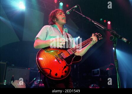 Supergrass en concert au Forum de Londres, Royaume-Uni. 11 octobre 1999 Banque D'Images