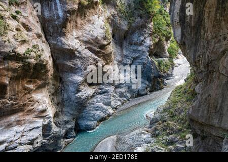 Gorge de Taroko, Parc national de Taroko, comté de Hualien, Taïwan Banque D'Images