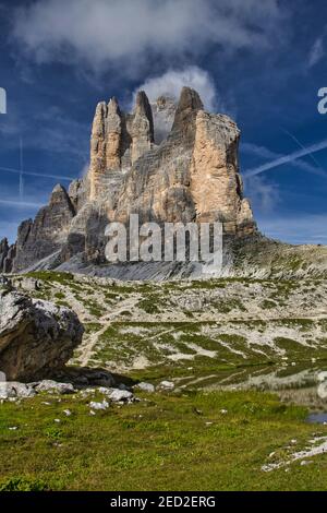 Trois sommets de Lavaredo dans les Dolomites Banque D'Images