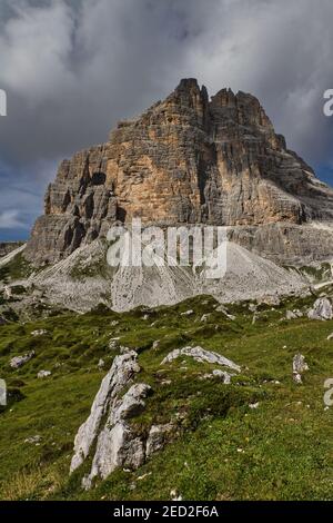 Trois sommets de Lavaredo dans les Dolomites Banque D'Images