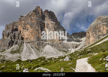 Trois sommets de Lavaredo dans les Dolomites Banque D'Images