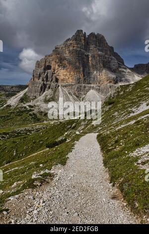 Trois sommets de Lavaredo dans les Dolomites Banque D'Images