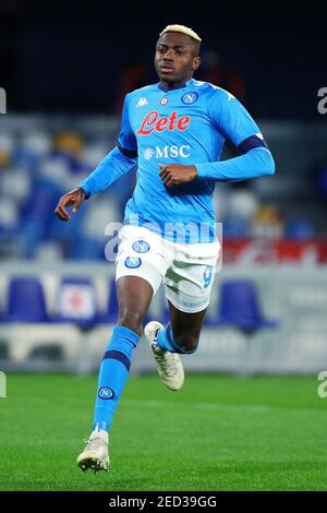 Victor Osimhen de Naples en action pendant le championnat italien Série UN match de football entre SSC Napoli et Juventus F. / LM Banque D'Images