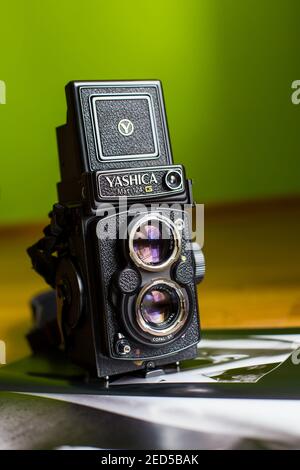 caméra double objectif yashica 124 Banque D'Images
