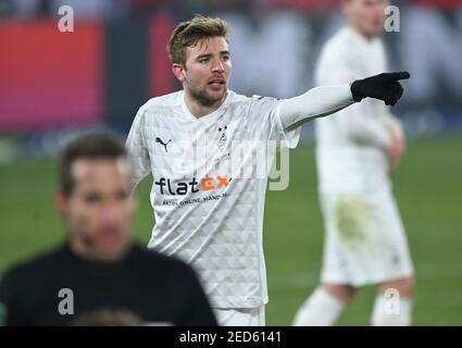 Wolfsburg, Allemagne. 14 février 2021. Christoph Kramer (Mgladbach) montre, portrait d'action, portrait d'action. GES/football/1. Bundesliga: VFL Wolfsburg - Borussia Monchengladbach, 02/14/2021 football: 1ère ligue: Wolfburg vs Borussia Monchengladbach, Wolfsburg, 14 février 2021 | usage dans le monde crédit: dpa/Alamy Live News Banque D'Images