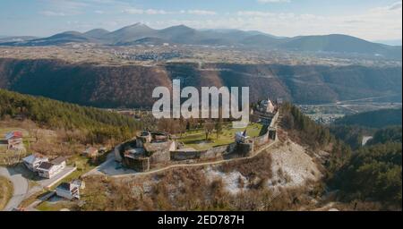 Une vue magnifique sur le château d'Ostrozac dans la région de Bihac, en Bosnie et Herzégovi Banque D'Images