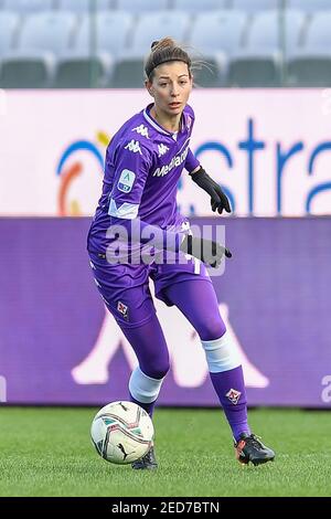 Florence, Italie. 14 février 2021. 2/14/2021 - Greta Adami (Fiorentina Femminile) pendant l'ACF Fiorentina Femminile vs FC Internazionale, Italian Coppa Italia football Match à Florence, Italie, février 14 2021 (photo par IPA/Sipa USA) crédit: SIPA USA/Alay Live News Banque D'Images