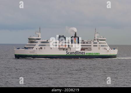 Ceinture de Fehmarn entre l'Allemagne et le Danemark - avril 14 2017: Scandilines Ferry Prins Richard Banque D'Images