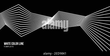 Modèle d'illustration de style blanc à motif technologique abstrait. Dessin d'un arrière-plan d'illustration décoratif à lignes. Vecteur d'illustration Illustration de Vecteur
