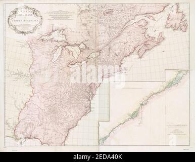 Canada, Louisiane et terres angloises Banque D'Images