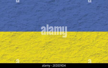 Drapeau national de l'Ukraine. Bannière standard contexte ukrainien Pays Illustration de Vecteur