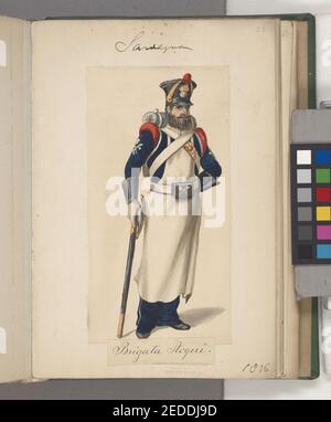 Italie. Sardaigne, 1833-1838 Banque D'Images