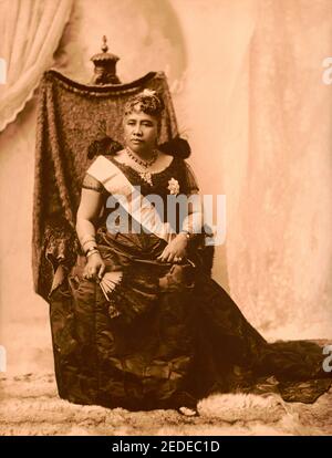 Liliuokalani, le dernier souverain du royaume hawaïen, 1916 Banque D'Images