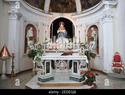 Napoli - Altare della Chiesa di Santa Maria del Parto Banque D'Images