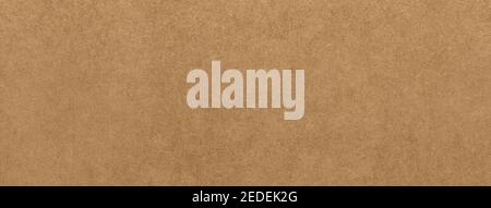 Papier kraft brun clair rugueux papier bannière arrière-plan avec texture pâte Banque D'Images