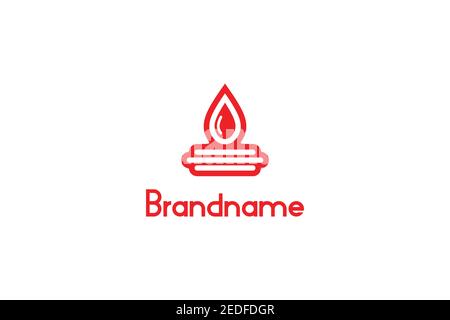 Logo de don de sang Illustration de Vecteur