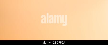 Fond de bannière horizontale abstrait dégradé orange-marron clair, simple, ton chaud Banque D'Images
