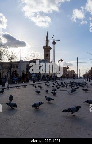 Une belle vue sur la mosquée EL Atik à Setif ville Banque D'Images