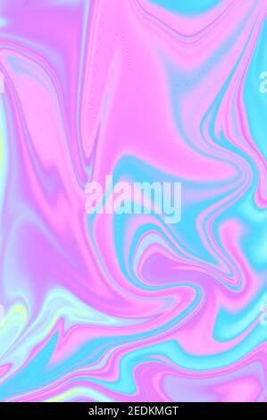 Arrière-plan holographique de couleurs rose et bleue Banque D'Images