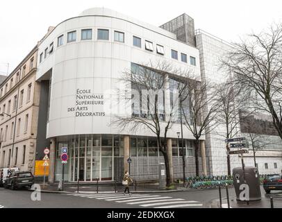 ECOLE NATIONALE SUPÉRIEURE DES ARTS DECORATIFS A PARIS Banque D'Images