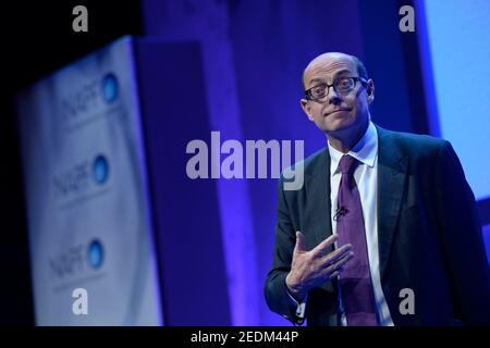 Nick Robinson est un journaliste britannique, qui est actuellement présentateur du programme d'aujourd'hui de la BBC. Avant cela, il a passé dix ans en tant que rédacteur politique pour la BBC et a occupé de nombreux autres rôles au sein du diffuseur. Banque D'Images