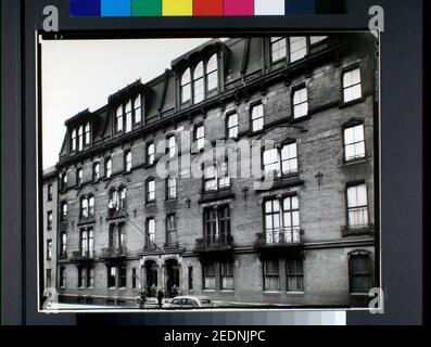 La plus ancienne maison d'appartements de New York, 142 East 18th Street, Manhattan Banque D'Images