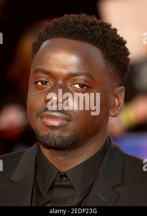 LONDRES, ROYAUME-UNI - 10 octobre 2018 : Daniel Kaluuya participe à la première européenne des veuves le 10 octobre 2018 à Cineworld Leicester Square, en L Banque D'Images