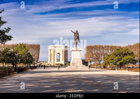 Parc du Peyrou à Montpellier, Herault, Occitanie, France Banque D'Images
