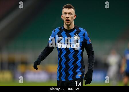 Ivan Perisic (FC Internazionale) pendant FC Internazionale vs SS Lazio, football italien série A match à Milan, Italie. , . Février 14 2021 (photo d'IPA/Sipa USA) crédit: SIPA USA/Alay Live News Banque D'Images