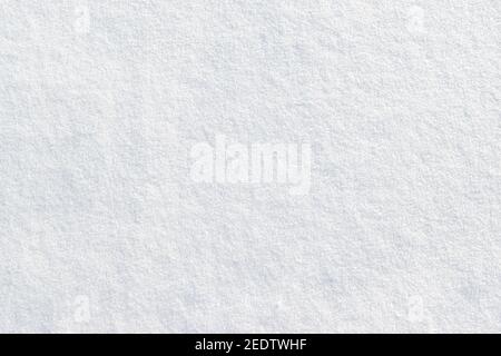 Arrière-plan blanc texturé à la neige. Vue de dessus. Banque D'Images