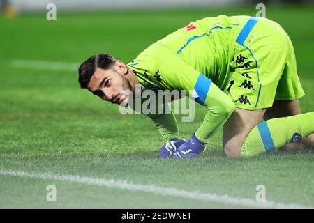 Alex Meret gardien de Naples réagit pendant le championnat italien Série UN match de football entre SSC Napoli et Juvent / LM Banque D'Images