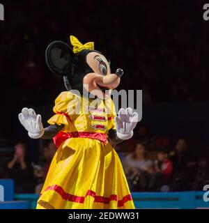 Disney sur glace, Toronto, Canada - 19 mars 2016. Le spectacle du 100e anniversaire Banque D'Images