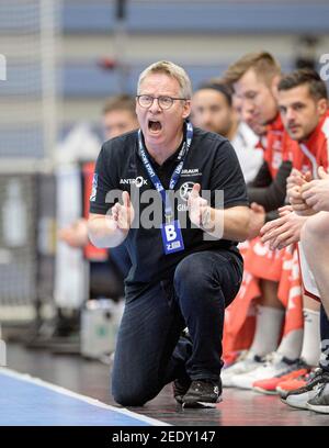 Eat, Allemagne. 2021. Coach Gudmundur GUDMUNDSSON (MTM) gestuelle, gestuelle, handball 1er Bundesliga, 18e jour de match, TUSEM Essen (TUE) - MT Melsungen (MTM) 28:35, le 02/11/2021 à Essen/Allemagne | usage dans le monde crédit: dpa/Alay Live News Banque D'Images