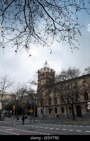 La faculté de mathématiques de l'Université de Barcelone Banque D'Images