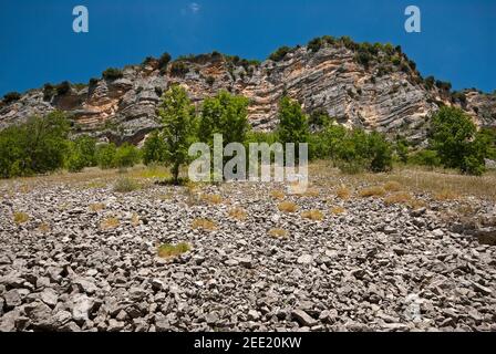 Vallée de l'Orfento, Réserve naturelle du parc national de la Majella, Pescara, Abruzzes, Italie Banque D'Images