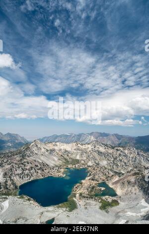 Lacs subalpins dans les montagnes Wallowa de l'Oregon. Banque D'Images