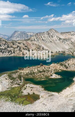 Lacs subalpins dans les montagnes Wallowa de l'Oregon. Banque D'Images