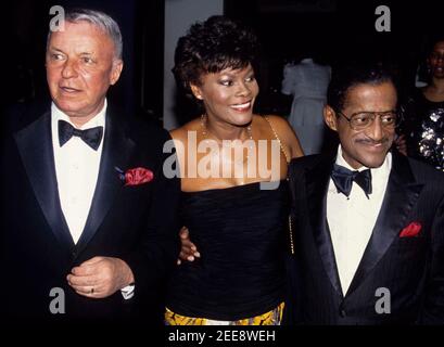 Frank Sinatra, Dionne Warwick Sammy Davis Jr. Années 1980 photo par Adam Scull-PHOTOlink.net Banque D'Images