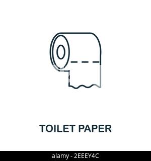 Icône papier toilette. Un élément simple de la collection hygiène. Icône papier toilette créatif pour la conception de sites Web, les modèles, les infographies et plus encore Illustration de Vecteur